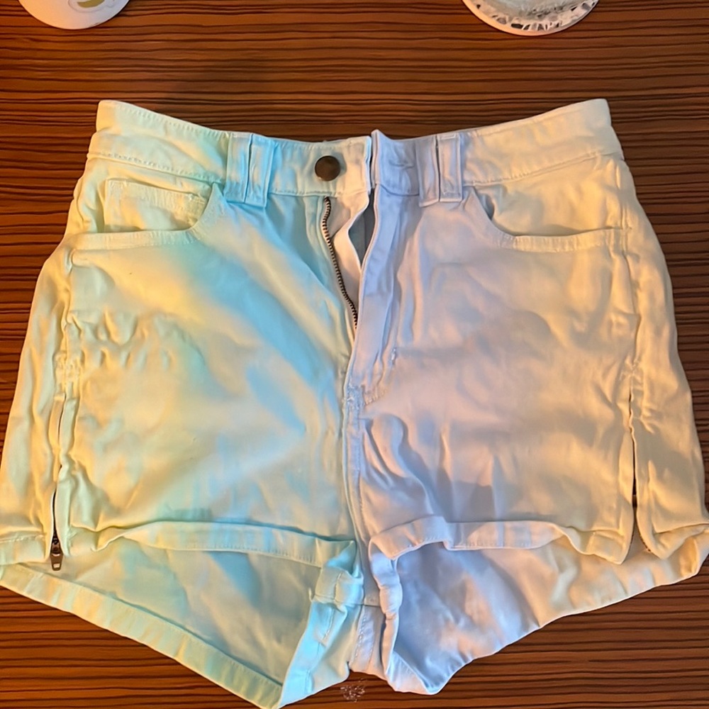 American Apparel High-wasted tie dye shirts.